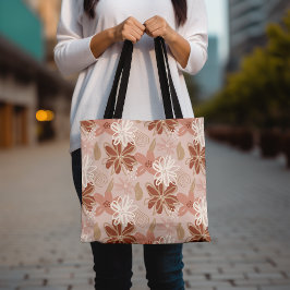 Bolsa de té de impresión floral, diseño elegante d
