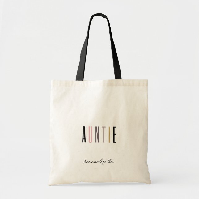 Bolsa de té de la tía personalizada (Frente)