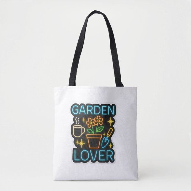 Bolsa de té de los ganchos del jardín - estilo neó (Anverso)