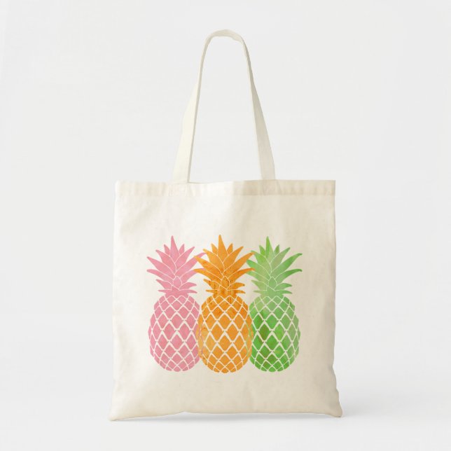 Bolsa de té de piña, bolsa de tote de playa (Frente)