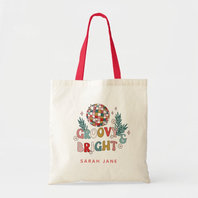 Bolsa de té de vacaciones retro (Frente)