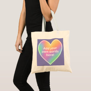 Bolsa de té del corazón del arcoiris del Pastel pe