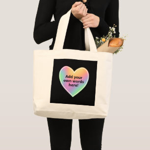 Bolsa de té del corazón del arcoiris del Pastel pe