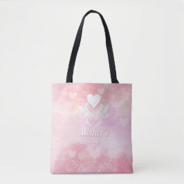 Bolsa de té del Día de la Madre Blanca y Rosa suav