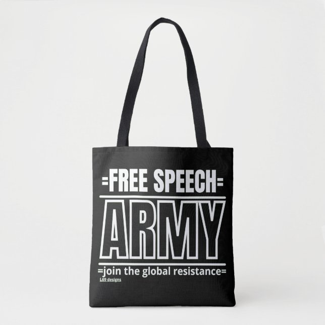 bolsa de té "EJÉRCITO DE LIBERTAD DE EXPRESIÓN 2" (Anverso)
