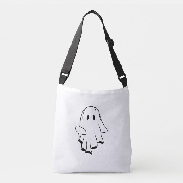 Bolsa de té fantasma de Halloween con diseño fijo  (Anverso)
