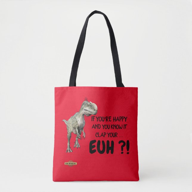 Bolsa de té "feliz dinosaurio" (Anverso)