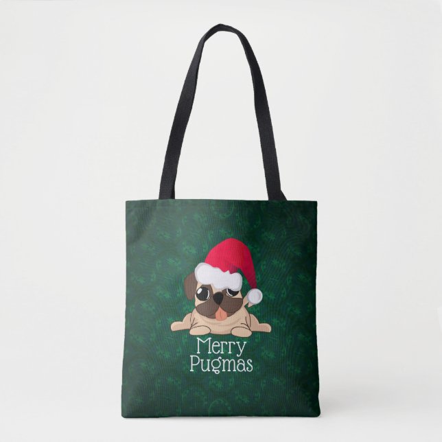 Bolsa de té impresa de Merry PUGmas (Anverso)