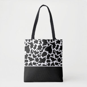 Bolsa de té - Impresión en blanco y negro de vaca