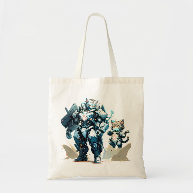 Bolsa de té MechaCat - Shorthair estadounidense (Frente)