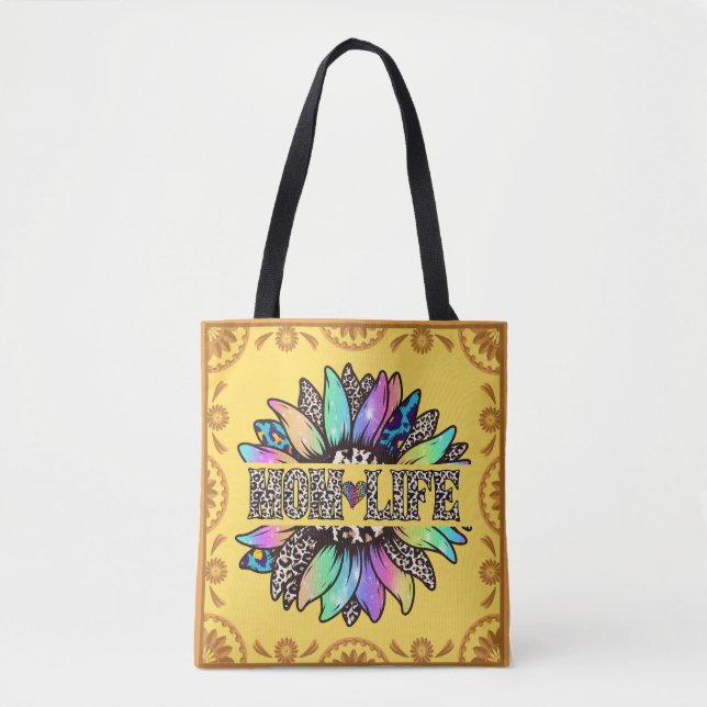 Bolsa de té multicolor de la vida de mamá (Anverso)