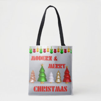 Bolsa de té navideña moderna para Feliz Navidad -