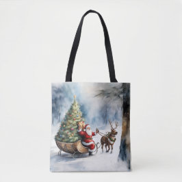 Bolsa de té para los renos de nieve de Santa Claus