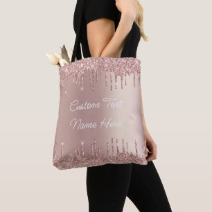 Bolsa de té para Purpurina Rosa de Rubor con texto