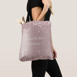 Bolsa de té para Purpurina Rosa de Rubor con texto
