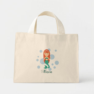 Bolsa de té personalizada con chica de sirena ador