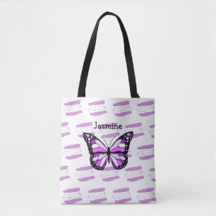 Bolsa de té personalizada con mariposa morada