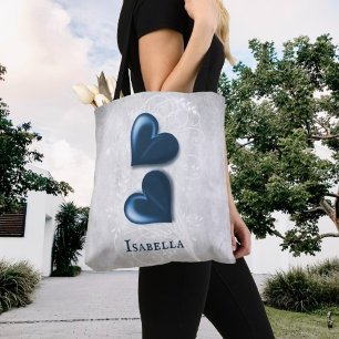 Bolsa de té personalizada de Blue Hearts