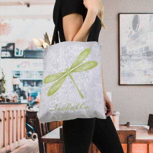 Bolsa de té personalizada de la libélula verde