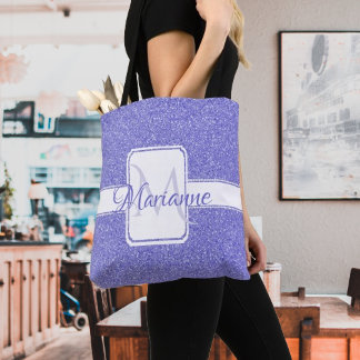 Bolsa de té personalizada de Purpurina morado
