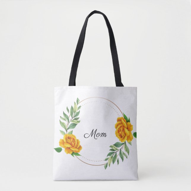 Bolsa de té personalizada de rosas amarillas (Anverso)