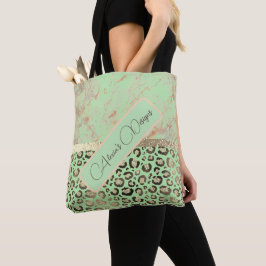 Bolsa de té personalizada del leopardo Purpurinoso