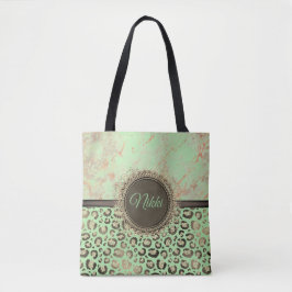 Bolsa de té personalizada del leopardo Purpurinoso