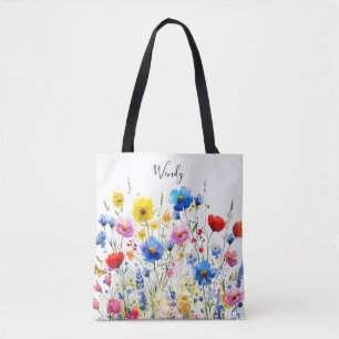 Bolsa de té personalizada en el jardín natural