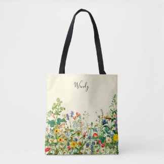 Bolsa de té personalizada en el jardín natural