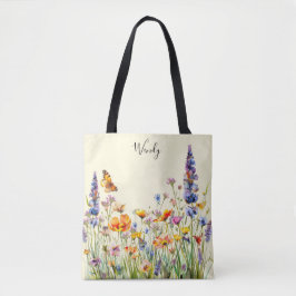 Bolsa de té personalizada en el jardín natural