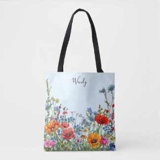 Bolsa de té personalizada en el jardín natural