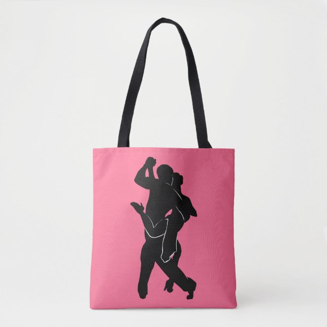 Bolsa de té rosada de la pareja de tango - Tus col (Anverso)