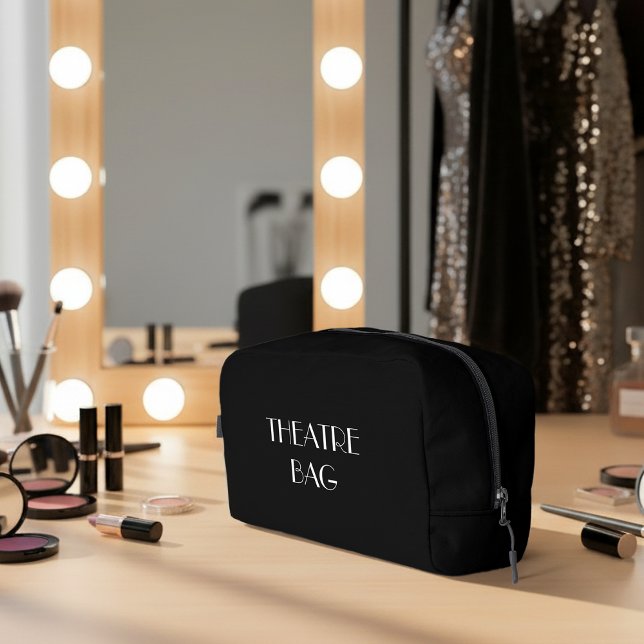Bolsa de Teatro Makeup Kit Dopp Cosmético Bolsa (Personalize with your name on back.)