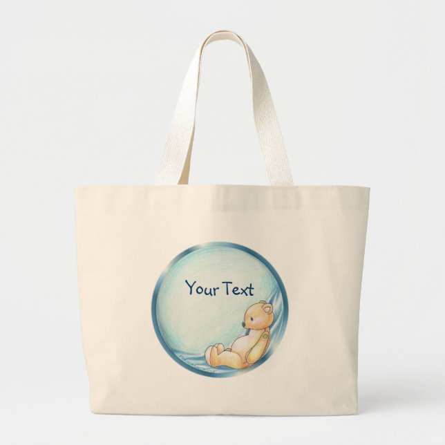 Bolsa de Teddybear Azul (Frente)