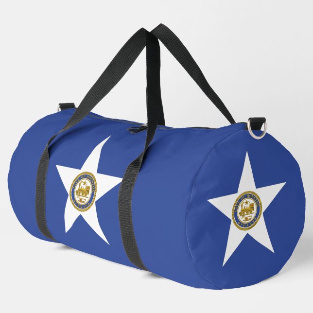 Bolsa de tela con bandera de Houston, Texas, EE. U (Esquina izquierda)