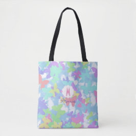 Bolsa de tela con estampado de mariposa
