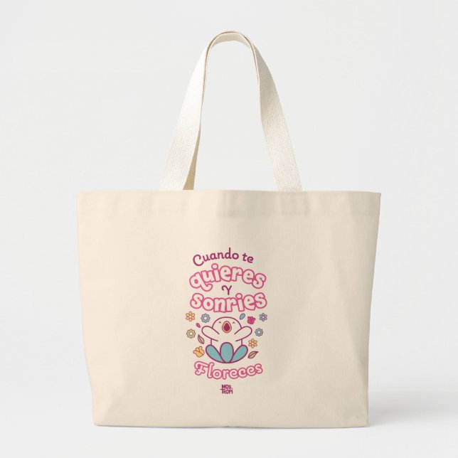 Bolsa de tela│Cuanto te quieres y sonries (Frente)