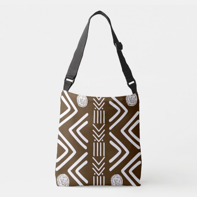 Bolsa de tela de barro africana impresa (Anverso)