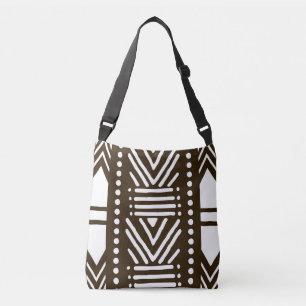 Bolsa de tela de barro africana impresa