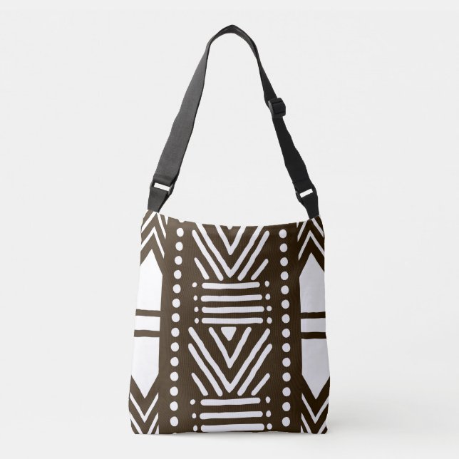 Bolsa de tela de barro africana impresa (Anverso)