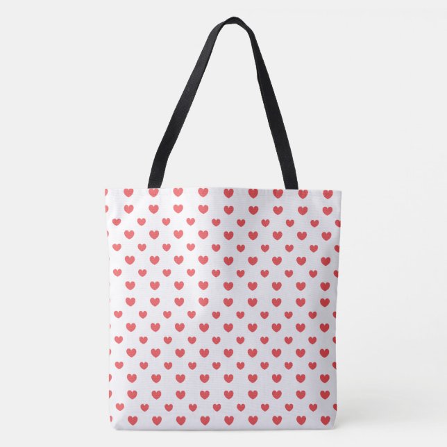 Bolsa de tela de corazón rojo (Anverso)