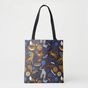 Bolsa de tela de la colección Animals Outer Space