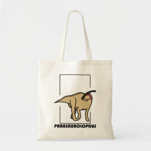Bolsa de tela diseño dinosaurio Parasaurolophus