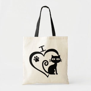 Bolsa de tela me encantan los gatos