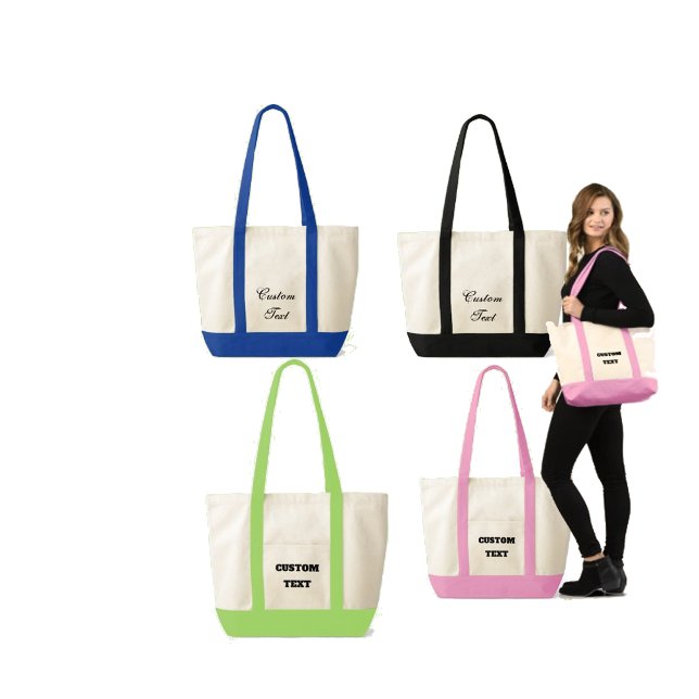 Bolsa de tela personalizada | Diseño personalizado (Custom Personalized Canvas Tote Bags)