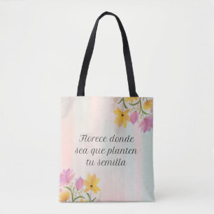 Bolsa de tela reutilizable cute & good vibes