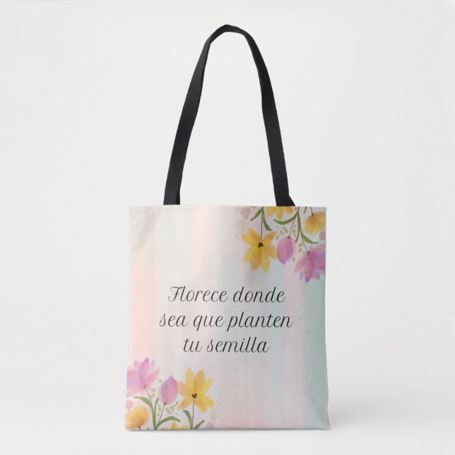 Bolsa de tela reutilizable cute & good vibes (Anverso)