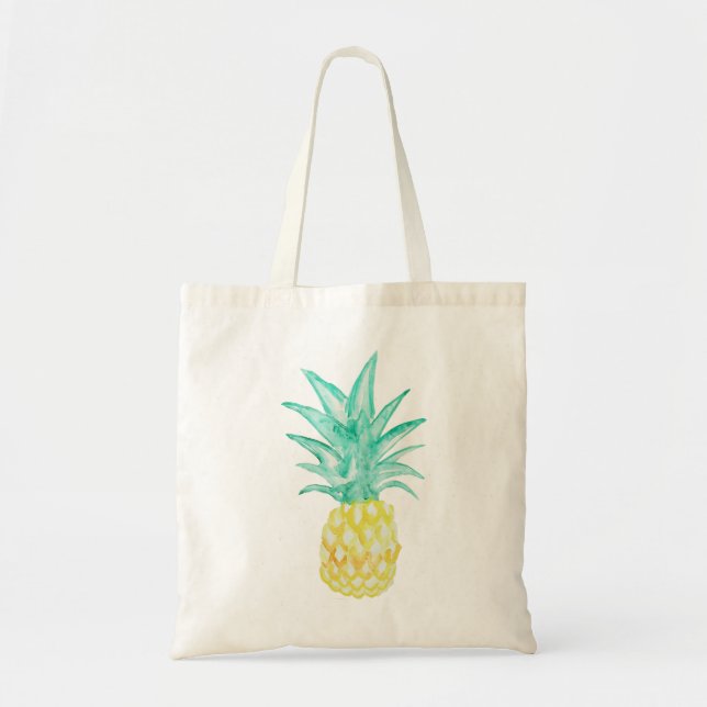 Bolsa de tela tropical de piña (Frente)