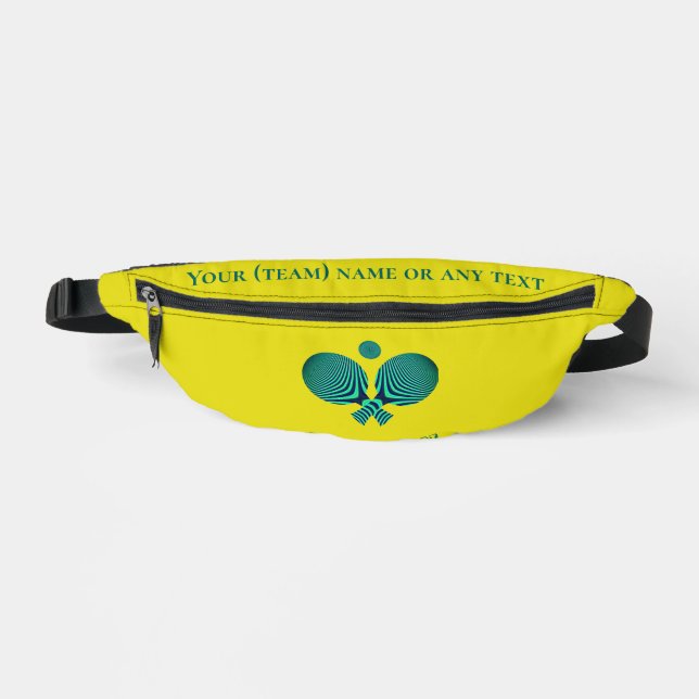 Bolsa de tenis de mesa retro amarillo (Anverso)