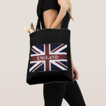 Bolsa de teta de hombro con bandera de la unión br<br><div class="desc">Bolsa de la tota de hombro con bandera de la unión británica. Bandera del Reino Unido,  Gran Bretaña,  Inglaterra. Personalice con texto y color personalizado. Estilo vintage.</div>